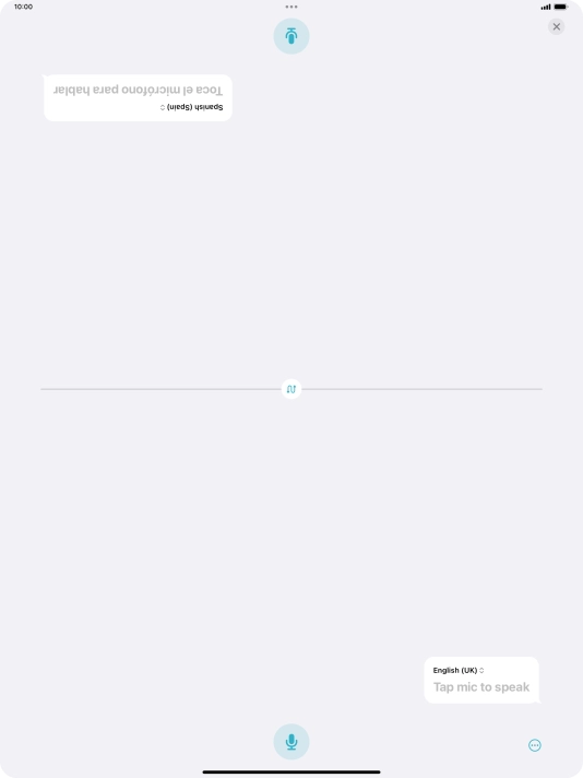 Press the end icon to end two-way view.