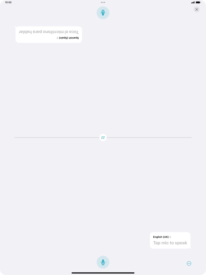 Press the end icon to end two-way view.