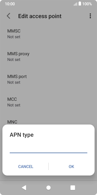 Key in mms and press OK.