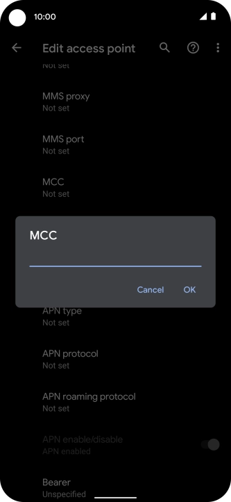 Key in 234 and press OK.