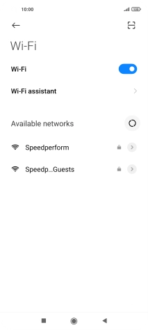 Press Wi-Fi assistant.