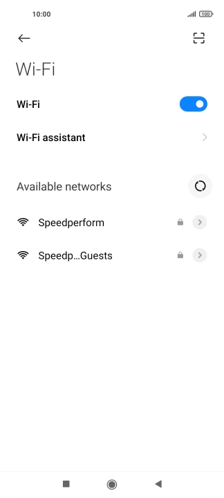 Press Wi-Fi assistant.