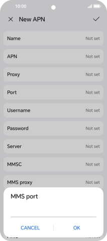 Key in 8799 and press OK.