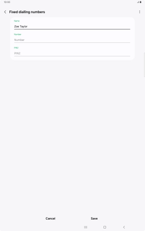 Press Number and key in the required phone number.