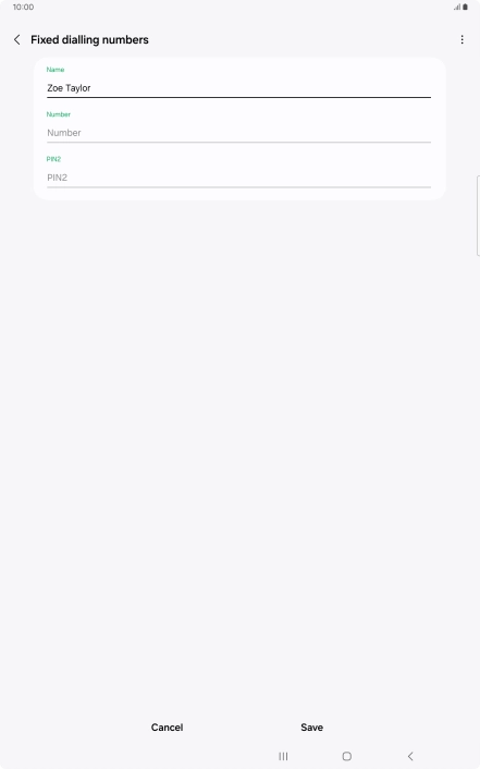 Press Number and key in the required phone number.