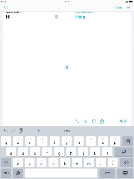 Press the enter icon. Press the enter icon.
