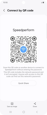 Place the QR code inside the camera frame on the other device to scan the code.