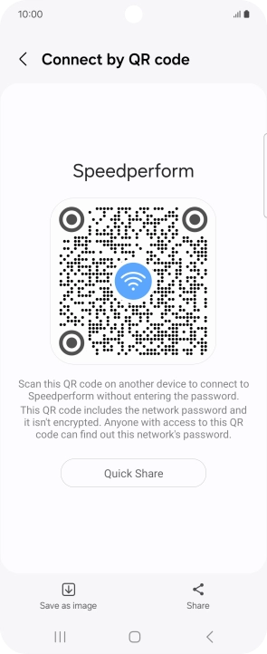 Place the QR code inside the camera frame on the other device to scan the code.