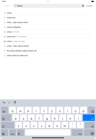 Key in the name or subject of the required app and press enter. Key in the name or subject of the required app and press enter.