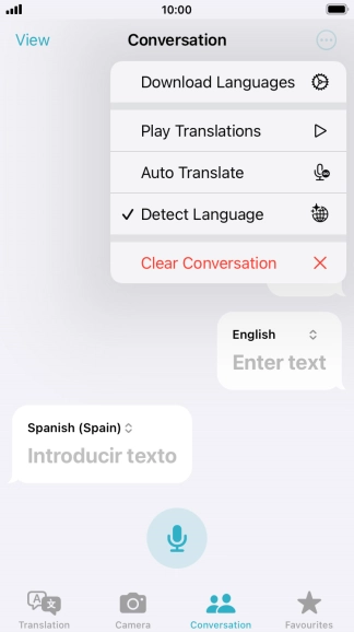 Press Clear Conversation. Press Clear Conversation.