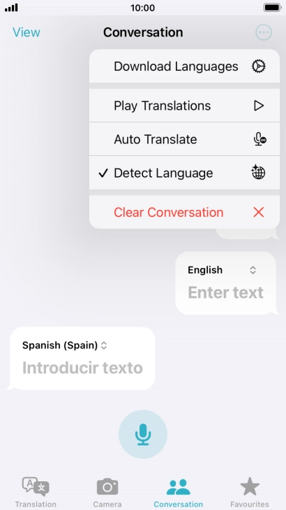 Press Clear Conversation. Press Clear Conversation.