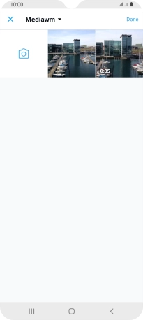 Press the required picture or video clip.