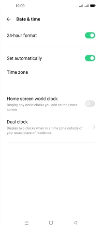 Press the Home key to return to the home screen.