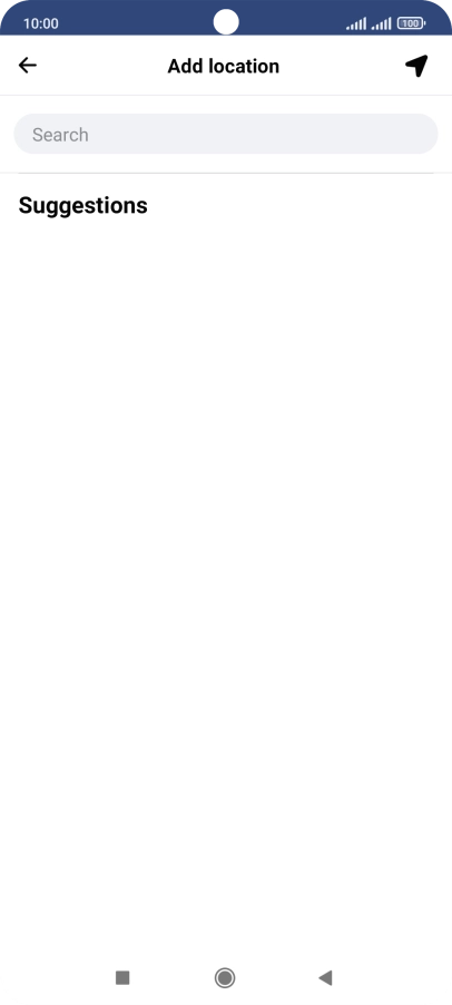 Press the search field and key in the required search word.