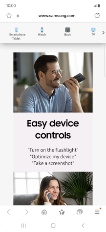 Press the Home key to return to the home screen.