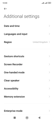 Press Languages and input.