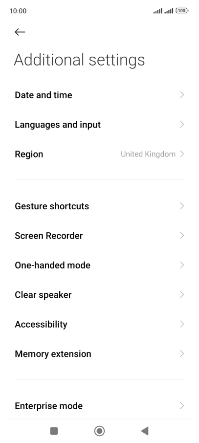 Press Languages and input.