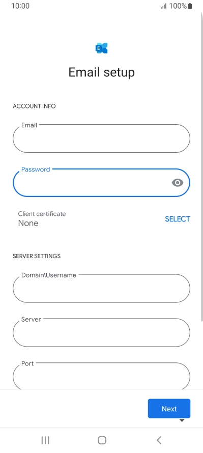 To turn on the function, press SELECT and follow the instructions on the screen to install the required certificate.