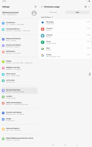 Press the drop down list.