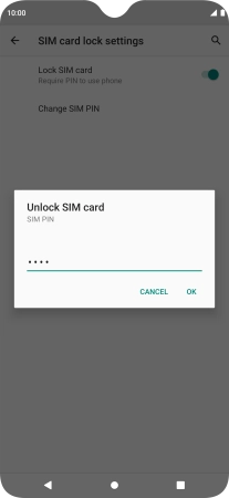 Key in your PIN and press OK.