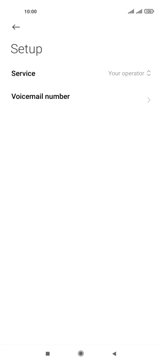 Press Voicemail number.