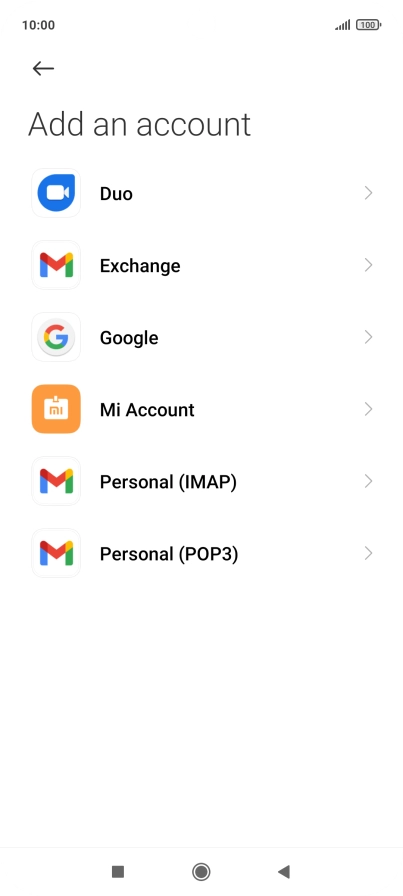 Press Personal (POP3). Press Personal (POP3).