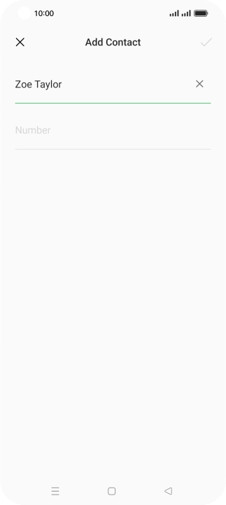 Press Number and key in the required phone number.