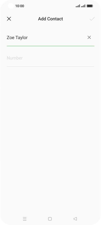 Press Number and key in the required phone number.
