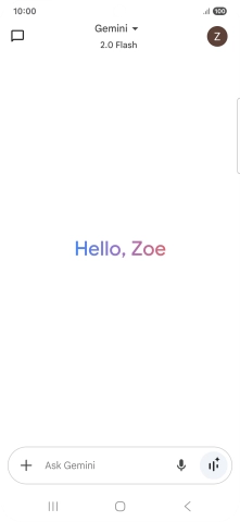 Press the profile icon.