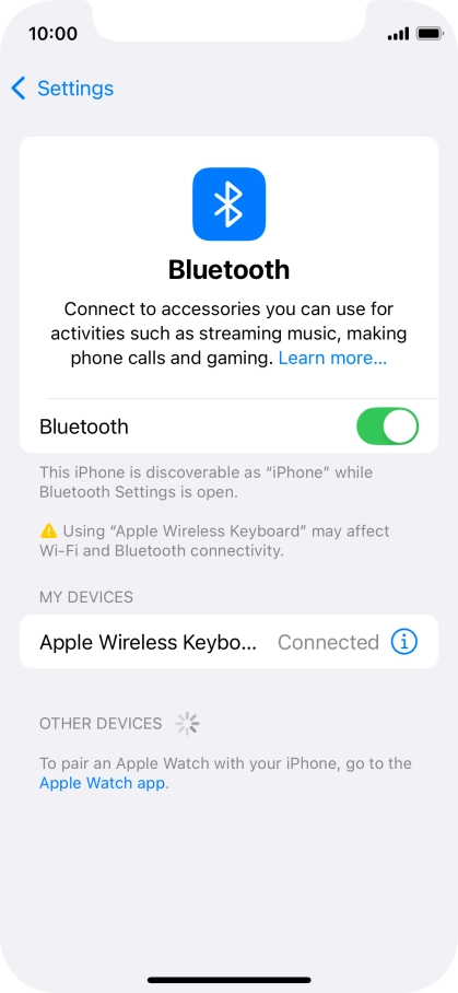Slide your finger upwards starting from the bottom of the screen to return to the home screen.