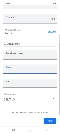 Press the field below 