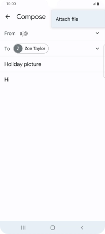 Press Attach file and go to the required folder.