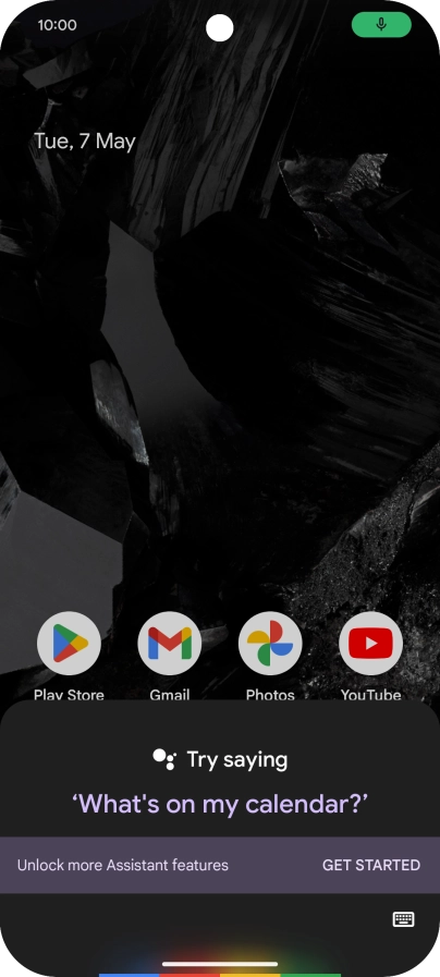 Say, in your own words, what you would like your phone to do, e.g.: OPEN [application], CALL [contact], SEARCH FOR [information]. It's not necessary to use a specific command for each function.