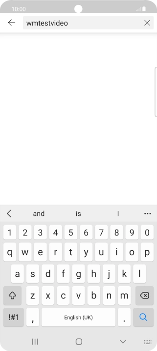 Key in the required search word and press the search icon.