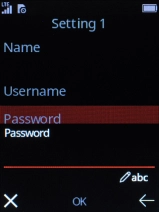 Key in wap and press the Navigation key.