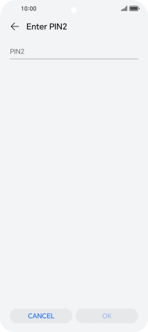 Press PIN2 and key in your PIN2. The default PIN2 is 1111. Press PIN2 and key in your PIN2. The default PIN2 is 1111.