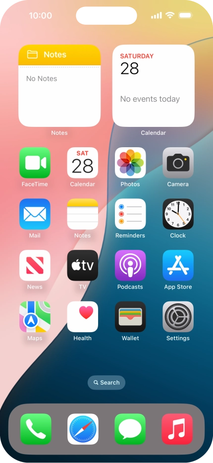 The Wi-Fi icon shows that your phone is connected to a Wi-Fi network.