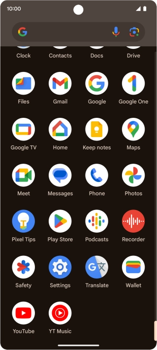 Press Photos and go to the required folder.