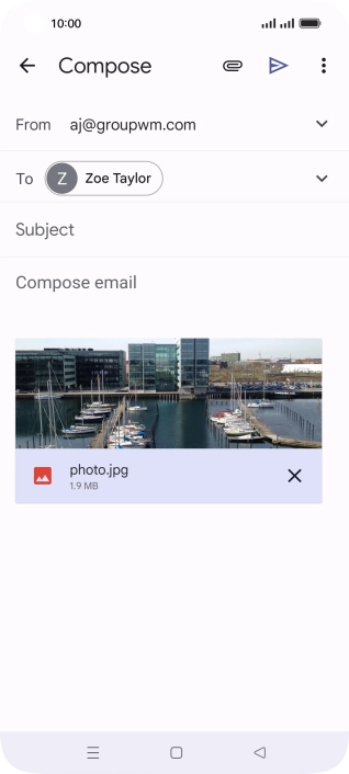 Press Subject and key in the required subject.