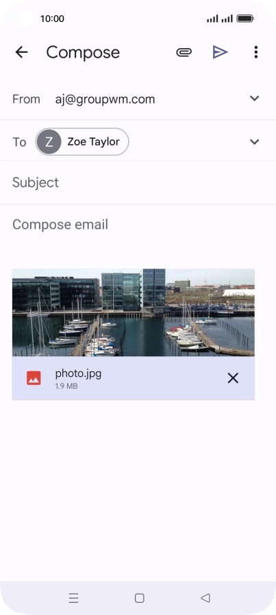 Press Subject and key in the required subject.