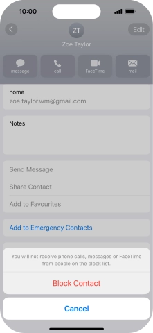 Press Block Contact.