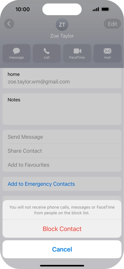 Press Block Contact.