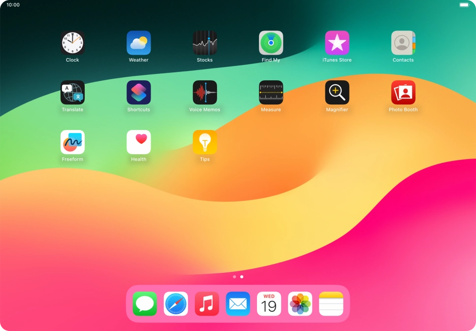 Open the required application.