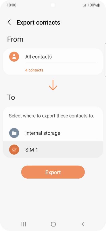 Press Export. Press Export.