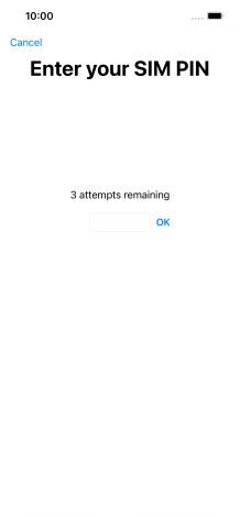 If your SIM is locked, key in your PIN and press OK. If your SIM is locked, key in your PIN and press OK.