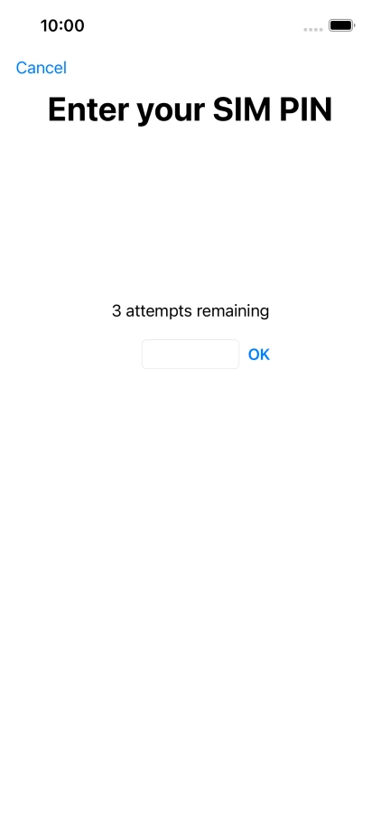 If your SIM is locked, key in your PIN and press OK. If your SIM is locked, key in your PIN and press OK.