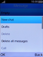 Select New chat. Select New chat.
