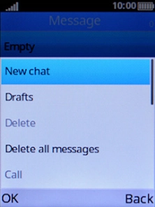 Select New chat. Select New chat.