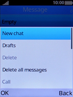 Select New chat. Select New chat.
