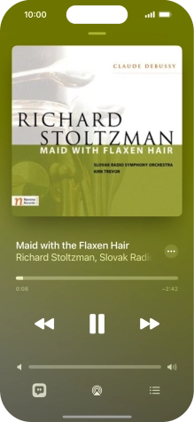 Press arrow right to go to the next audio file.